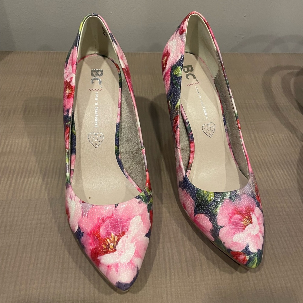 BC Floral Heels